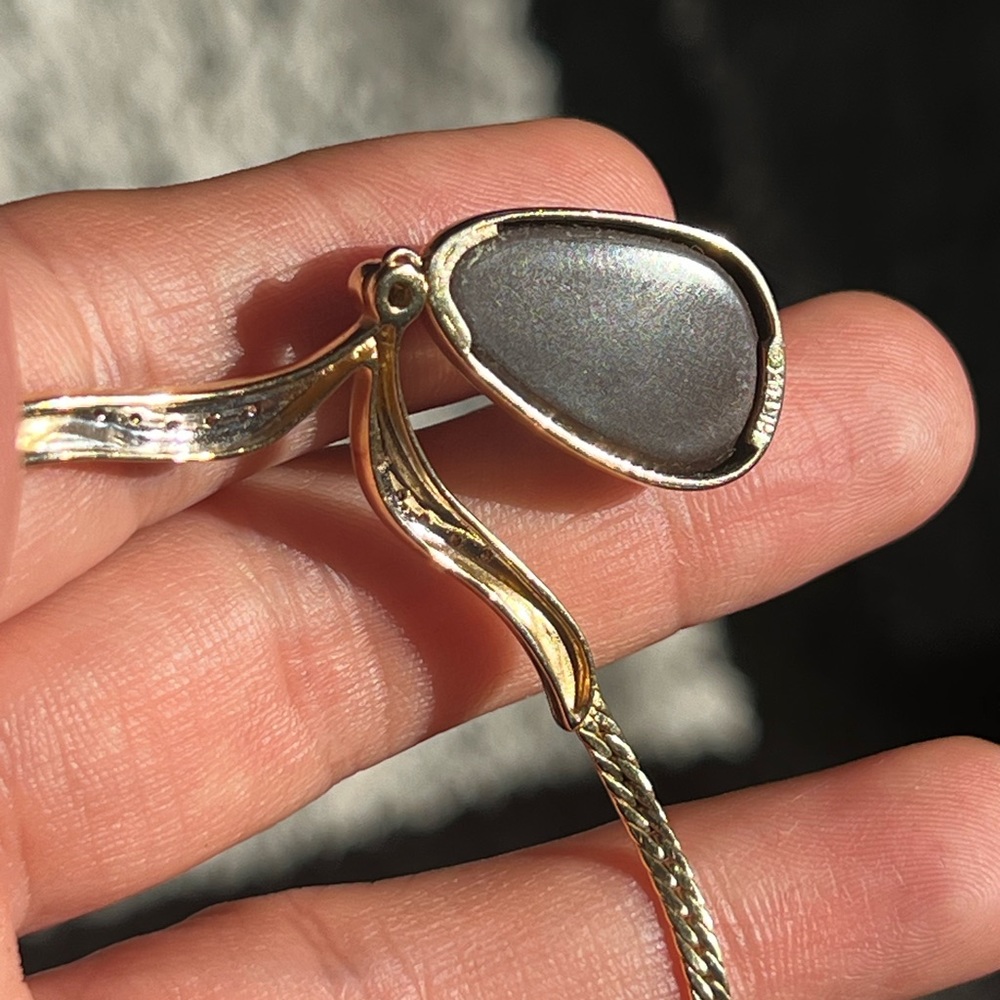 18k gold necklace with Australian Opal set in 14k gold! - Picture 6 of 14